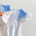 【80-130cm】ワンピース 女の子 フリルスリーブ シンプル - 画像 (12)