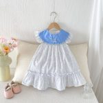 【80-130cm】ワンピース 女の子 フリルスリーブ シンプル - 画像 (13)