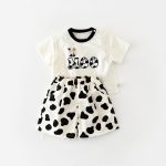 【73-100cm】セットアップ ベビー 可愛い プリント - 画像 (6)