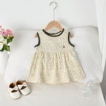 【73-110cm】ワンピース ベビー ノースリーブ 花柄 - 画像 (2)