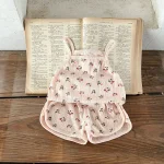 【66-100cm】セットアップ ベビー キャミ 小花柄 - 画像 (7)