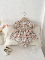 【66-100cm】セットアップ ベビー フリル 小花柄 - 画像 (6)