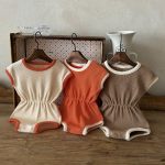 【66-90cm】ロンパース ベビー ワッフル ノースリーブ - 画像 (3)