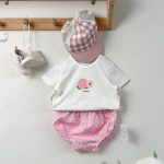 【66-90cm】Tシャツorショートパンツ ベビー フルーツロゴ 格子柄 - 画像 (17)
