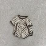 【73-100cm】セットアップ ベビー ボーダー ドット - 画像 (4)