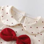 【73-100cm】ロンパース ベビー 可愛い ハート - 画像 (5)