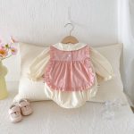 【66-100cm】セットアップ ベビー ドールカラー キュート - 画像 (4)