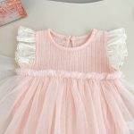 【66-90cm】ロンパース ベビー フリルスリーブ チュール - 画像 (11)