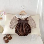 【66-100cm】花柄トップス＆サロペット ベビー ヴィンテージ - 画像 (4)