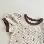 【73-100cm】セットアップ ベビー パフスリーブ 小花柄 - 画像 (17)