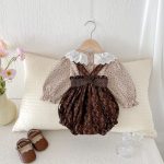 【66-100cm】花柄トップス＆サロペット ベビー ヴィンテージ - 画像 (5)
