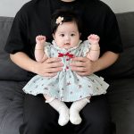 【66-90cm】ロンパース ベビー レッド 蝶結び柄 - 画像 (4)