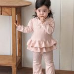 【73-100cm】セットアップ ベビー リボン ニット スウィート - 画像 (6)