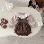 【66-100cm】花柄トップス＆サロペット ベビー ヴィンテージ - 画像 (6)