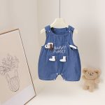 【66-90cm】ロンパース ベビー デニム カートゥーン - 画像 (9)