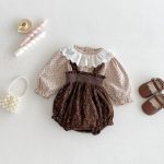 【66-100cm】花柄トップス＆サロペット ベビー ヴィンテージ - 画像 (2)