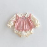 【66-100cm】セットアップ ベビー ドールカラー キュート - 画像 (5)