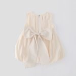 【73-100cm】ワンピース ベビー パステルカラー 蝶結び - 画像 (5)