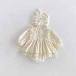 【66-90cm】ロンパース ベビー レース プリンセス - 画像 (5)