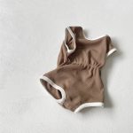 【66-90cm】ロンパース ベビー ワッフル ノースリーブ - 画像 (9)