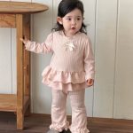 【73-100cm】セットアップ ベビー リボン ニット スウィート - 画像 (7)
