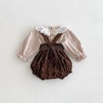 【66-100cm】花柄トップス＆サロペット ベビー ヴィンテージ - 画像 (8)