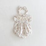 【66-130cm】ロンパースorワンピース ベビー 姉妹服 フラワー柄 - 画像 (6)