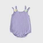 【66-90cm】ロンパース ベビー キャミフラワー かわいい - 画像 (4)