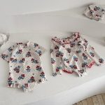 【80-130cm】水着 チェリー ブルーベリー プリント