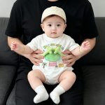 【66-90cm】半袖ロンパース ベビー フロッグ かわいい - 画像 (3)