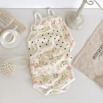 【66-100cm】ロンパース ベビー プリント キャミソール - 画像 (9)