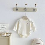 【66-90cm】ロンパース ベビー 熊柄ボーダー シンプル - 画像 (7)