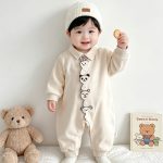 【66-100cm】ロンパース ベビー 折り襟 キュート - 画像 (6)