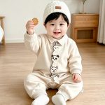 【66-100cm】ロンパース ベビー 折り襟 キュート - 画像 (11)