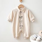 【66-100cm】ロンパース ベビー 折り襟 キュート - 画像 (5)