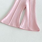 【80-130cm】パンツ 女の子 無地 ベルボトム おしゃれ - 画像 (14)