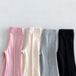 【80-130cm】パンツ 女の子 無地 ベルボトム おしゃれ - 画像 (8)