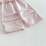 【80-130cm】パンツ 女の子 フリル リボン付き 無地 - 画像 (12)