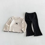 【80-130cm】トップスorパンツ 女の子 リボン スウィート - 画像 (7)