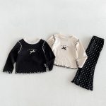 【80-130cm】トップスorパンツ 女の子 リボン スウィート - 画像 (3)