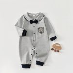 【66-90cm】ロンパース ベビー コンサバ風 折り襟 - 画像 (4)