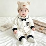 【66-90cm】ロンパース ベビー コンサバ風 折り襟 - 画像 (9)