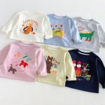 【80-130cm】長袖Tシャツ キッズ服 カートゥーン プリント - 画像 (4)