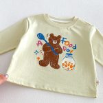 【80-130cm】長袖Tシャツ キッズ服 カートゥーン プリント - 画像 (17)