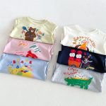 【80-130cm】長袖Tシャツ キッズ服 カートゥーン プリント - 画像 (7)