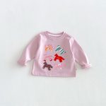 【80-130cm】長袖Tシャツ キッズ服 カートゥーン プリント - 画像 (11)
