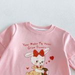 【80-130cm】長袖Tシャツ 女の子 カートゥーン レイヤード - 画像 (12)
