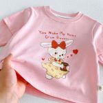 【80-130cm】長袖Tシャツ 女の子 カートゥーン レイヤード - 画像 (15)