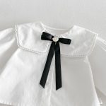 【80-130cm】シャツorワンピース 女の子 フリル エレガント - 画像 (7)