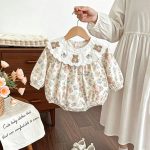 【66-110cm】ロンパースorワンピース ベビー 花柄 かわいい - 画像 (5)